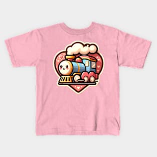 Train Valentine Kids T-Shirt